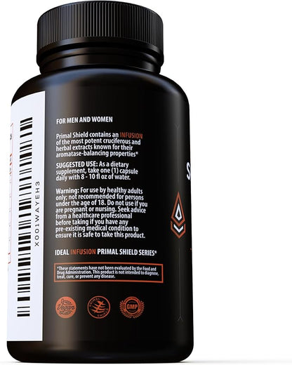 Estrogen Blocker and Hormone Balance for Men & Women: DIM 300mg Supplement with BioPerine - 20x Potency Broccoli Sprout Extract with Kelp Extract Iodine for Liver & Thyroid Health (60 servings)