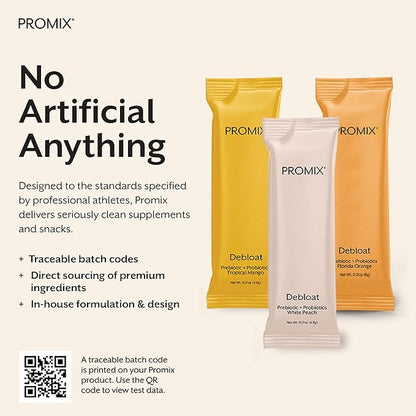 ProMix Nutrition Debloat Prebiotics and Probiotics Immune Support Supplement for Digestive Health, Nausea Relief, Gut Repair - Variety Pack - 12 Servings (Pack of 12)