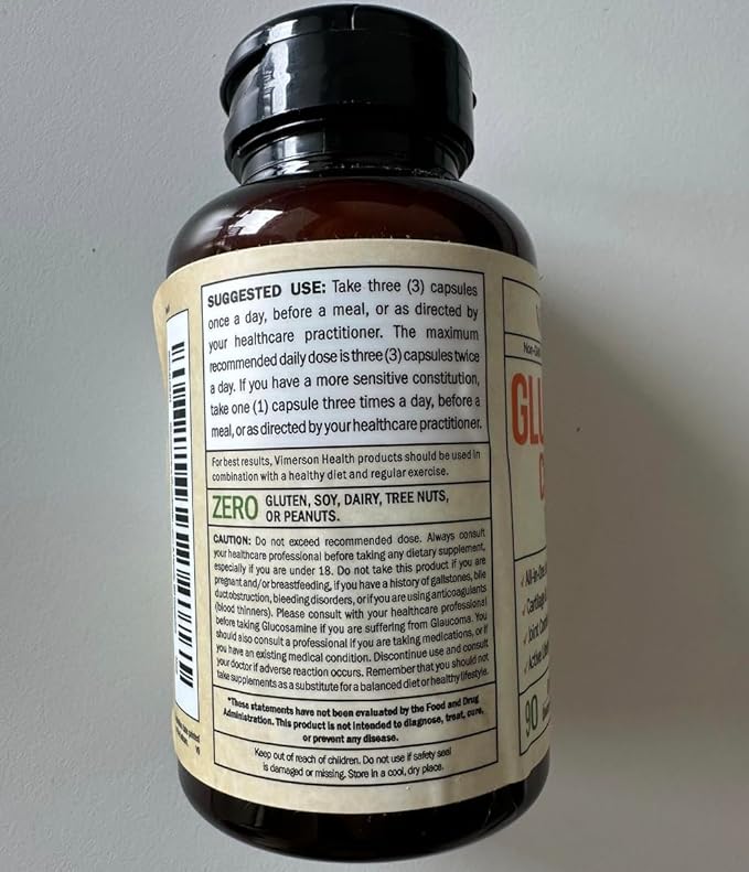 Glucosamine Chondroitin MSM and Turmeric Supplement - Joint Support Supplement for Women & Men with Boswellia & Glucosamine Sulfate 1500 mg. Used for Cartilage & Joint Health & Flexibility 90 Tablets