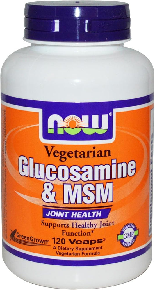 NOW FOODS Vegetarian Glucosamine & MSM, 120 CT