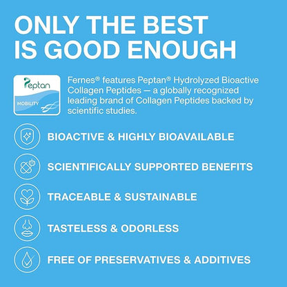 Mobility Collagen Peptides Powder - Glucosamine, Chondroitin, Hyaluronic Acid & Liposomal Vitamin C Joint Bone & Cartilage Support Grass-Fed Type I & III Keto & Paleo 28 Servings, 11.83 oz