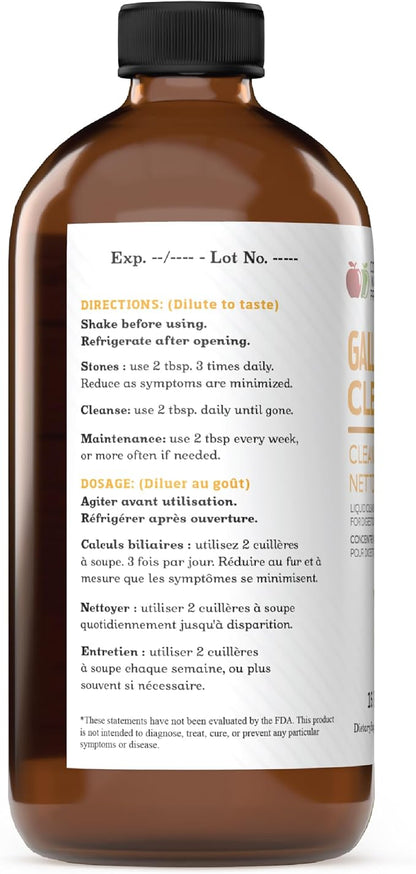 Complete Natural Gallbladder Complete - Liquid Supplement for Gallbladder Support, Liver Cleanse, and Digestive Health with Apple Cider Vinegar, Turmeric, Beet, Digestive Enzymes, Milk Thistle - 16oz
