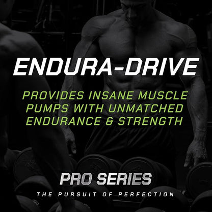 MusclePharm Pro Series ENDURA-DRIVE Pro-Grade Amino Acids Complex with Nootropics | Stim Free Intra Workout & Pre Workout Powder for Endurance & Recovery | Strawberry Watermelon, 1.6 lbs. 30 Servings