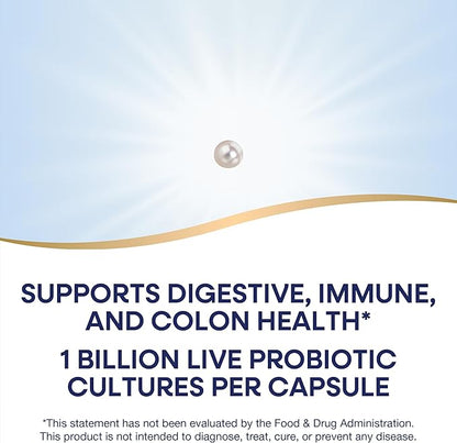 Nature's Way Acidophilus Probiotic Pearls, Supports Digestive Balance and Gut Health*, Protects Against Occasional Constipation and Bloating*, 1 Billion Live Cultures, 30 Softgels