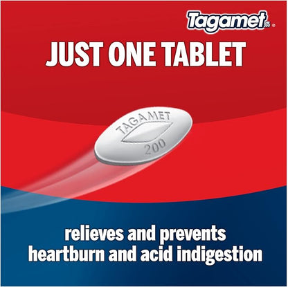Tagamet HB 200 mg Cimetidine Acid Reducer and Heartburn Relief, 6 Count