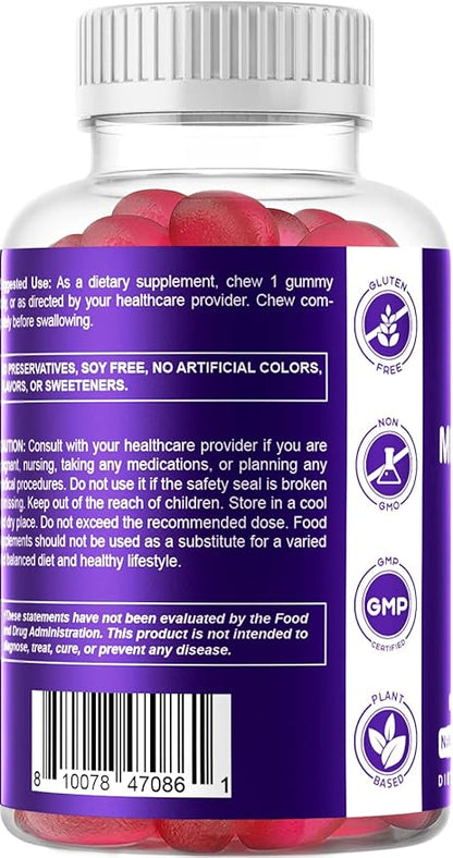 Vitamatic Melatonin 10 mg per Gummy - 60 Servings - 60 Vegetarian Gummies - Non-Habit Forming Supplement