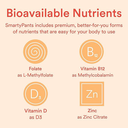 SmartyPants Kids Multivitamin Gummies: Omega 3 Fish Oil (EPA/DHA), Vitamin D3, C, Vitamin B12, B6, A, K & Zinc for Immune Support, Biotin, Grape, Cherry & Berry Flavors, 120 Count (30 Day Supply)