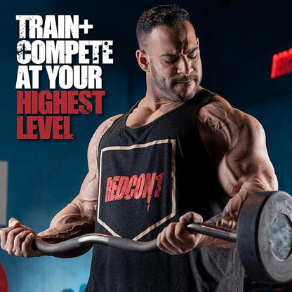 REDCON1 Total War Pre Workout Powder, Green Apple - Fast Acting Caffeinated Preworkout for Men + Women with Beta Alanine - Contains Citrulline Malate for Increased Pump, Blood Flow (30 Servings)