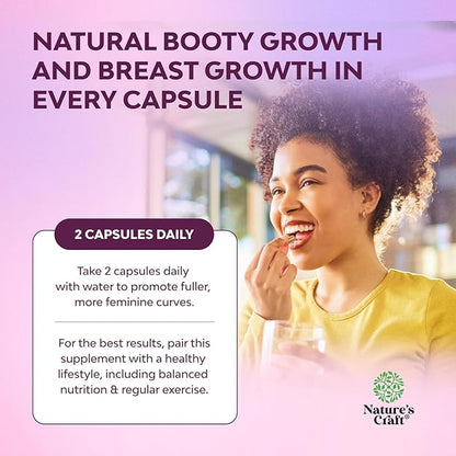 G-Curve Breast and Butt Enhancer Pills May Support Voluptuous Curves - Herbal Enhancement Pills with Horny Goat Weed for Women Saw Palmetto Extract and L-Arginine *Results May Vary