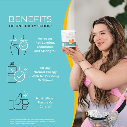 One Sol Pre-Workout for Women, Enhanced Pump & Focus, No Jitters Or Crash, Natural Ingredients, 100% Vegan, Gluten Free & Soy Free, (Mango Guava)