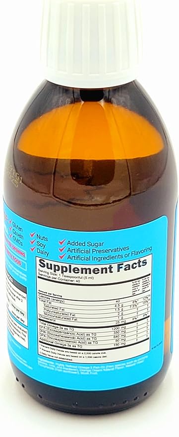 Simple Spectrum, All Natural Fish Oil, Omega 3 DHA Supplement