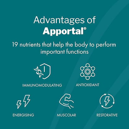 ApportAL Multivitamin & Mineral Supplement – 19 Nutrients for Energy, Immunity & Muscle Recovery – with Sucrosomial Iron, Magnesium, Zinc, Selenium & Vitamins – 14 Sachets