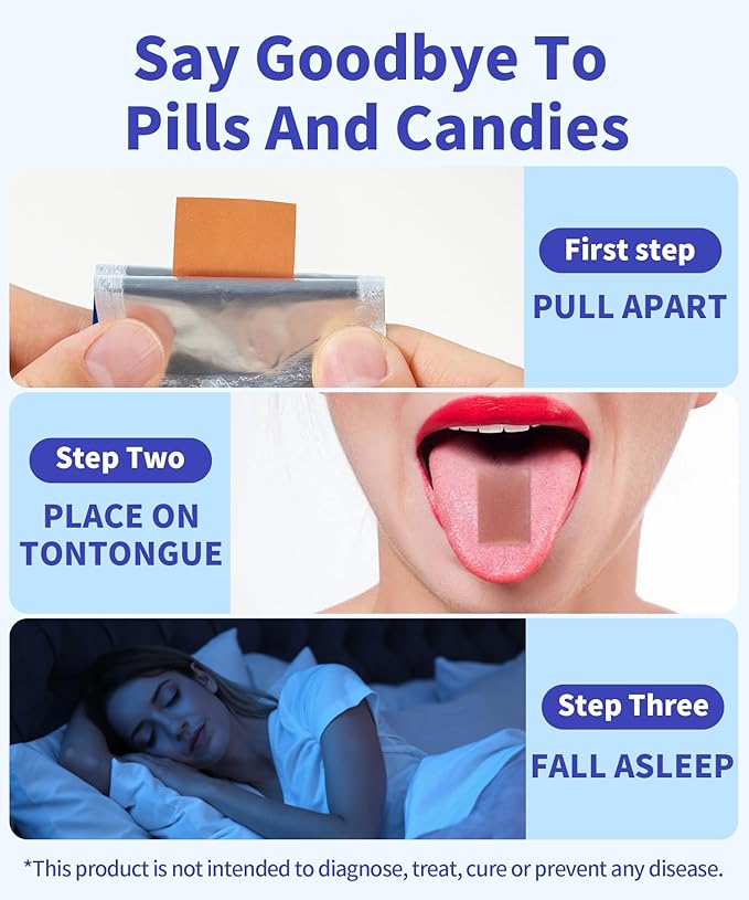 Melatonin Oral Sleep Strips 5 mg melatonin Fast-Melt Sleep Oral Strips Powerful Sleep Aid Supplement with L-Tryptophan|Vitamin B6|B5|GABA|Magnesium|11 Sleep Support Factors Blueberry Flavor
