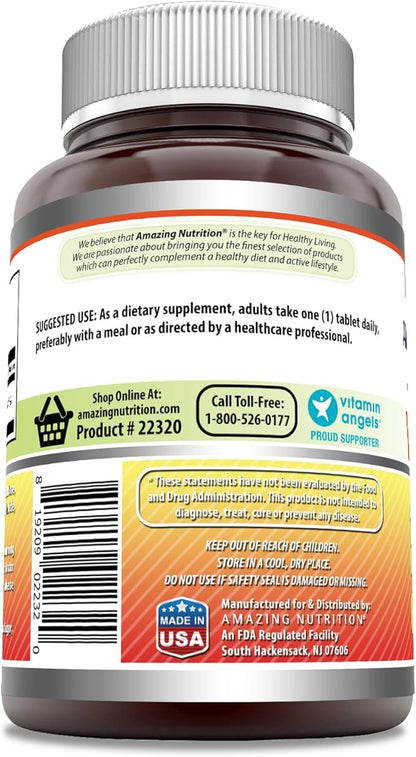 Amazing Formulas Vitamin C Supplement | 1000 Mg Per Serving | Tablets | Non-GMO | Gluten-Free | Made in USA (1 Pack, 120 Count)