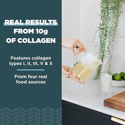 Ancient Nutrition Multi Collagen Protein Powder, Strawberry Lemonade, 45 Servings + Multi Collagen Protein Powder, Cucumber Lime, 45 Servings
