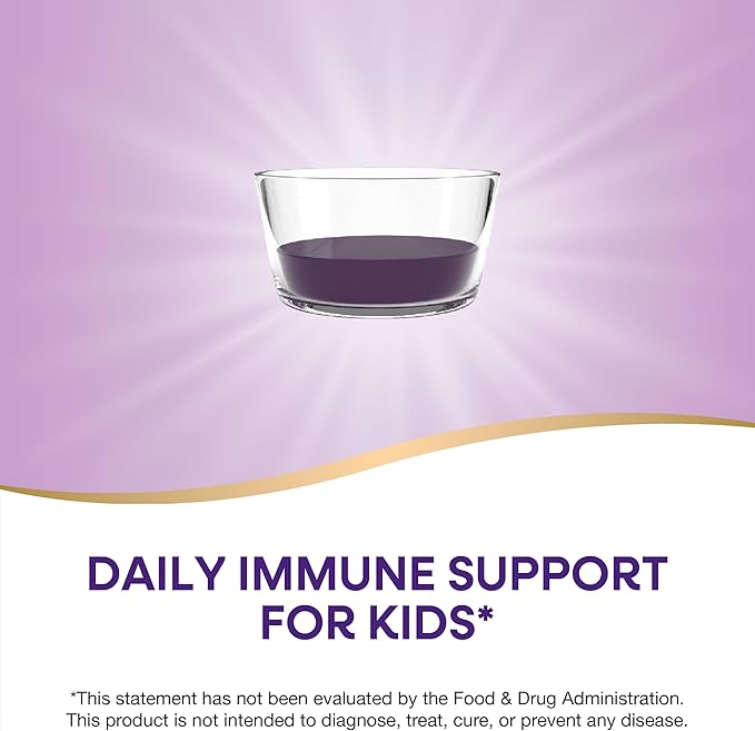 Nature's Way Sambucus Elderberry Immune Syrup for Kids Ages 2+, with Echinacea & Propolis, Daily Immune Support*, Vegetarian, Berry Flavored, 4 Fl Oz (Packaging May Vary)