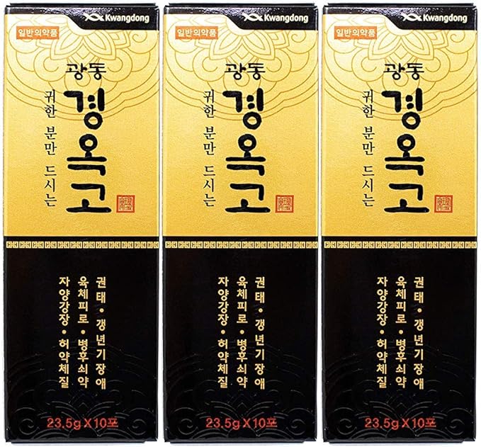 Kwang-Dong Kyung-Ok-Go Korean Nutritious Ginseng Tonic Individual Stick Pouches Gift Set (23.5g x 30 Stick Pouches) [광동제약 경옥고]