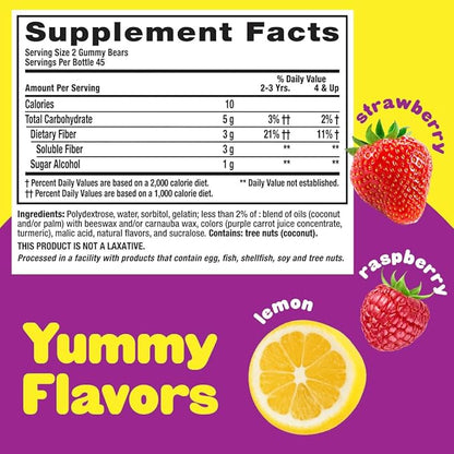 Flintstones Vitamins Chewable Kids Vitamins, Complete Multivitamin & L’il Critters Fiber Daily Gummy Supplement for Kids, for Digestive Support, Berry and Lemon Flavors, 90 Gummies