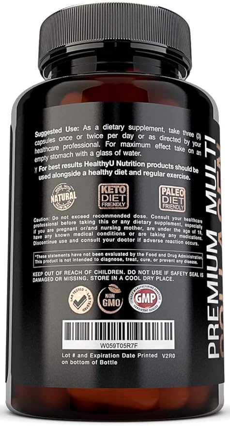 Premium Multi Collagen Peptides Pills - Hydrolyzed Collagen Capsules for Men and Women Types 1 2 3 5 10 - Collagen Supplements for Men - Colageno Hidrolizado Pastillas para Hombre Mujer 90 caps
