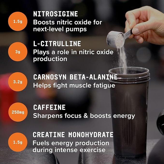 Beyond Raw LIT Pre-Workout Powder Supplement, Jolly Rancher Cherry, Energy, Focus, Endurance, Pumps, Nitric Oxide Boost, 250mg Caffeine, Creatine, Beta Alanine, 30 Servings