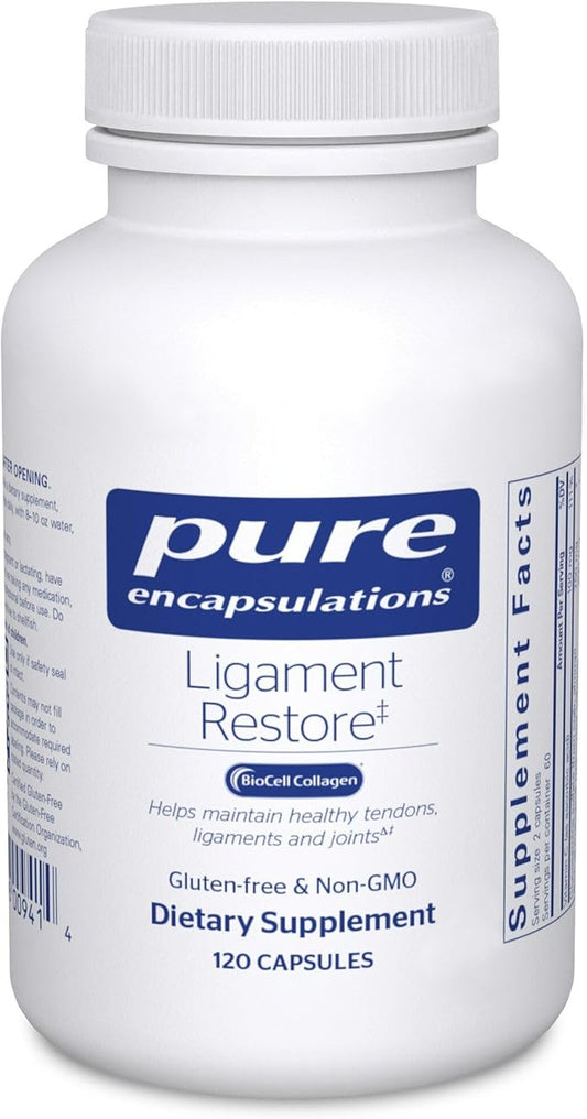 Pure Encapsulations - Ligament Restore - Dietary Supplement Helps Maintain Healthy Tendons, Ligaments and Joints - 120 Capsules