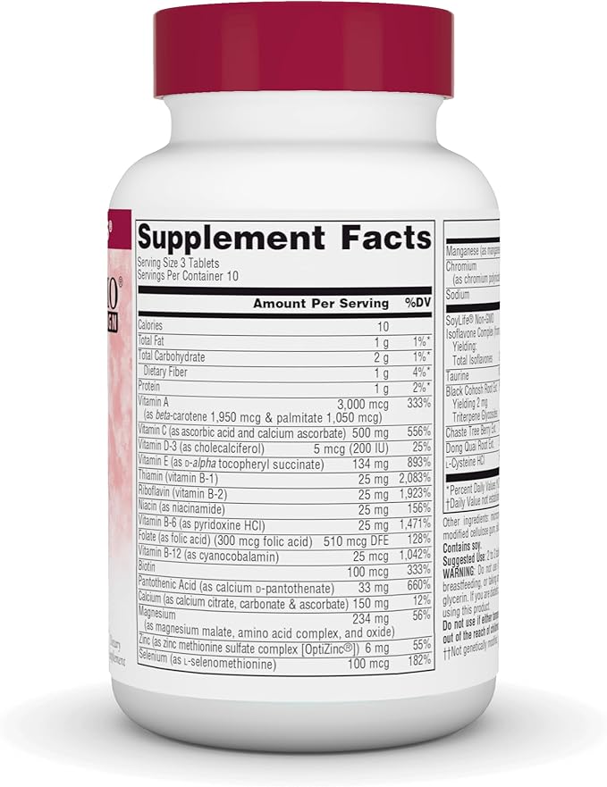 Source Naturals Menopause Multiple, Multi-System Support for Menopause, Non-GMO Soy - 30 Tablets