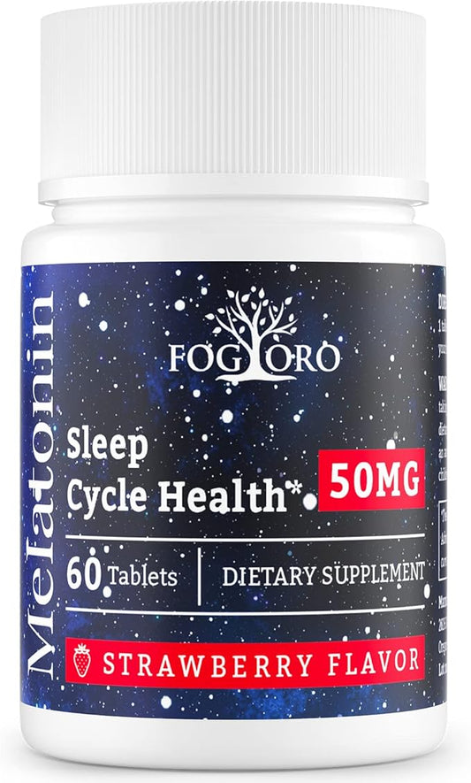 Fogoro Powerful Melatonin -Fall Asleep Faster, Stay Asleep Longer,Easy to Take