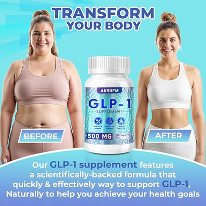 GLP-1 Supplement, GLP Activate Natural Formula, GLP 1 Support for Gut, Digestion, Energy, GLP-1 Levels & Overall Health - 60 Capsules