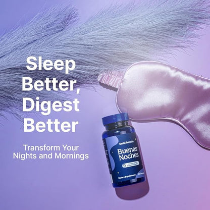 Santo Remedio Buenas Noches, Promotes Sleep, Supports Digestive Health, Contains Zylaria®, DE111® (Probiotics), Melatonin