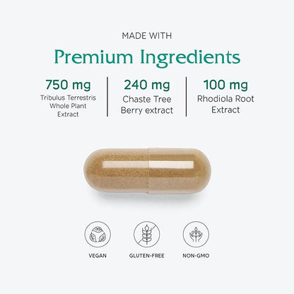 Vitanica Pregnancy Prep, Reproductive System Support, Vegan, 60 Capsules