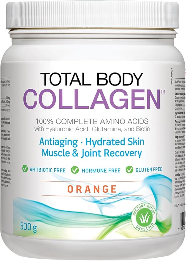 Natural Factors, Total Body Collagen, Bioactive Peptides Powder for Healthy Skin, Hair & Joints, Orange