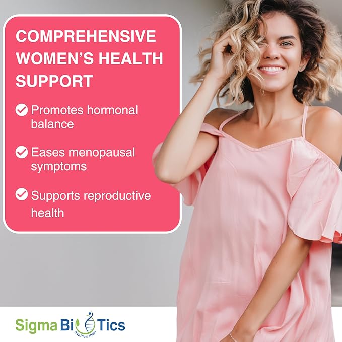 Women’s Hormone Balance Support - Herbal Supplement for Menopause, Hormonal & Reproductive Health - Non-GMO Supplements with Soy Isoflavones, Black Cohosh, Dong Quai - 60 Capsules