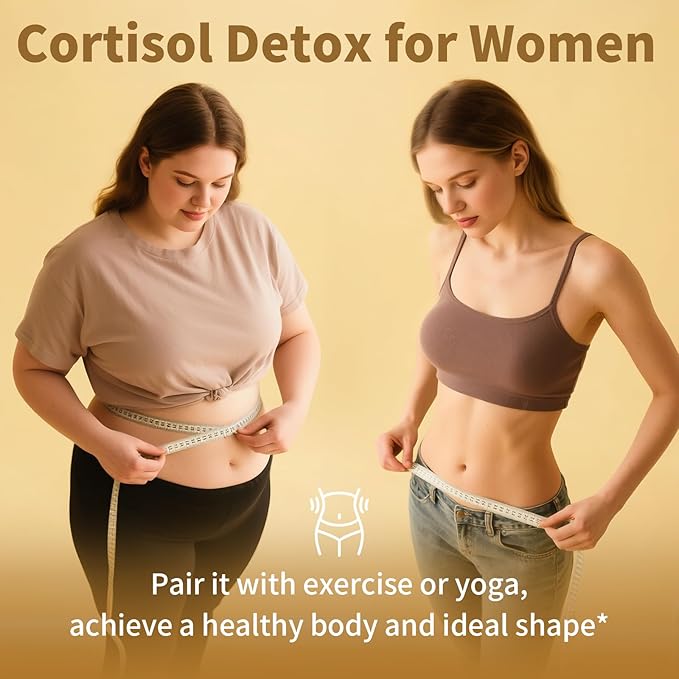 2 Pack Cortisol Supplements for Women & Men - 10-in-1 Cortisol Reducer Manager Detox with Ashwagandha, Magnesium - Lower High Cortisol Levels, Relaxation & Night Support, Non-GMO, 120 Capsules