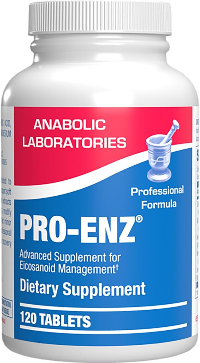 Pro ENZ Joint Support Supplement - Clinical Formula Turmeric Boswellia Supplement for Joint & Cartilage Mobility and Comfort Support Plus Eicosanoid Management with Proteolytic Enzymes (120 Servings)