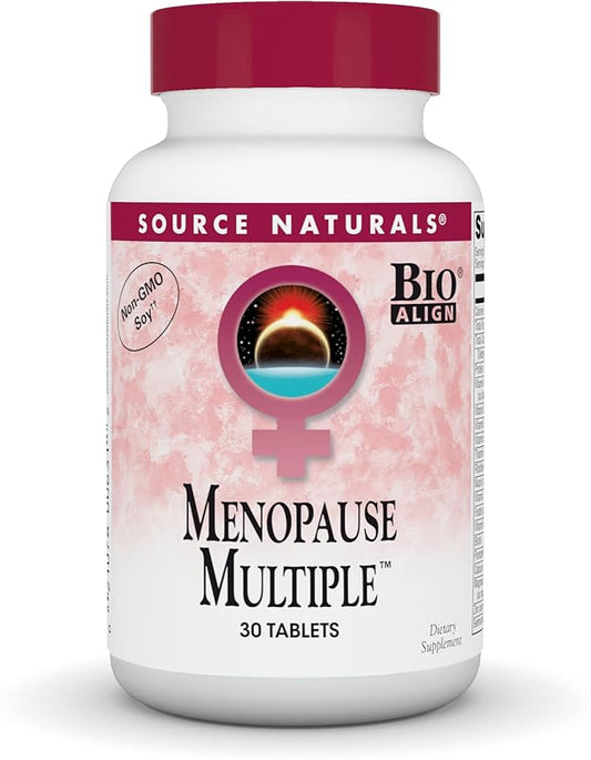 Source Naturals Menopause Multiple, Multi-System Support for Menopause, Non-GMO Soy - 30 Tablets
