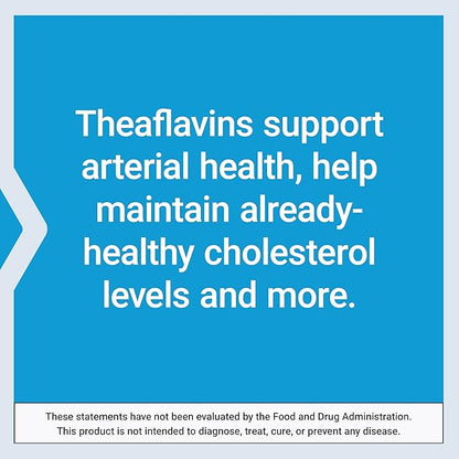 Life Extension Theaflavin Standardized Extract – Tea Leaf Flavonoids, Arterial Health Support, Helps Maintain Already-Heathy Cholesterol – Gluten-Free, Non-GMO, Vegetarian – 30 Capsules