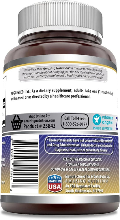 Amazing Formulas Zinc Gluconate 50mg 250 Tablets Supplement | Non-GMO | Gluten Free | Made in USA
