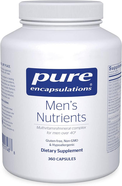 Pure Encapsulations Men's Nutrients - Multivitamin Mineral Supplement to Support Energy, Endurance & Stamina in Men Over 40* - with Vitamin D, Vitamin C & Trace Minerals - 360 Capsules