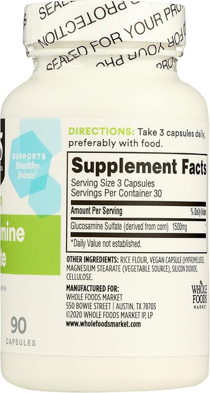 365 by Whole Foods Market, Glucosamine Sulfate Vegan, 90 CT