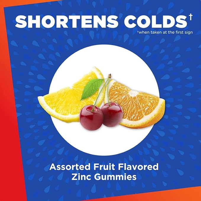 Zicam Cold Remedy with 25 Cherry Rapidmelts and 25 Assorted Fruit Drops, Zinc Homeopathic Cold Shortening Medicine