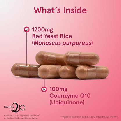 Jarrow Formulas Red Yeast Rice 1200 mg & Co-Q10 100 mg Per Serving-120 Veggie Caps-60 Servings & Heart Health-Vegan & Milk Thistle 150 mg with 30:1 Standardized Silymarin Extract