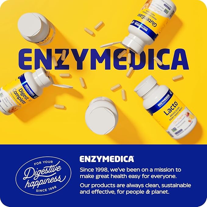 Enzymedica, Candidase, Digestive Enzymes for Gentle Cleansing Support, Gut Health & Digestion, 120 Count