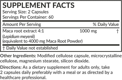 Futurebiotics Maca Root Extra Strength Supports Energy, Stamina & Reproductive Health, Non-GMO, 120 Vegetarian Capsules