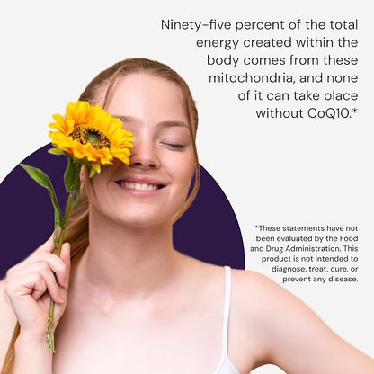 Healthy Origins Natural Enhanced CoQ10 (BioPerine®), 100 mg - Heart Health & Energy Supplement - Gluten-Free & Non-GMO Supplements, with BioPerine & Sunflower Lecithin ((Pack of 1) 150 Veggie Gels)