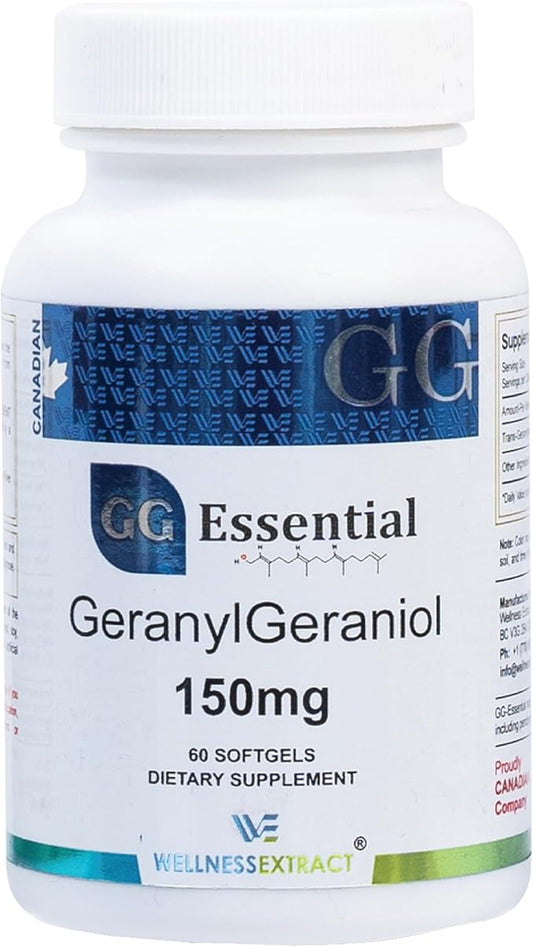 GG Essential Annatto Derived Dietary Supplement for Statin Users, Pack of 60 Softgels Capsules 150mg