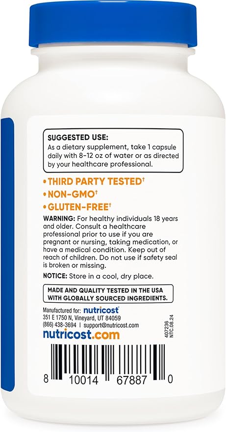Nutricost Bee Propolis Supplement w/ 5% Flavonoids (500mg / 120 Capsules)