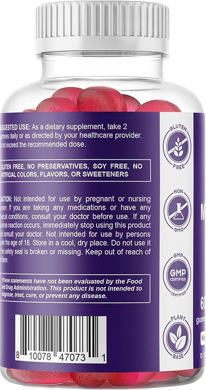 Vitamatic Magnesium Gummies & Melatonin Gummies Combo - 60 Count Each