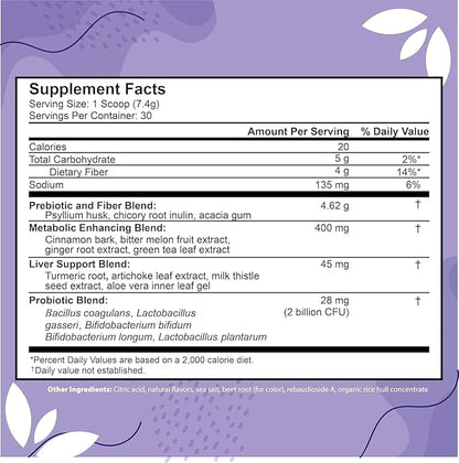 ColonSweep - Strawberry Flavored Probiotic Psyllium Husk Powder Colon Cleanser,7.8 oz. Fiber Supplement Support for Gut Health - Cleanse for Bloating Relief & Detox- 30 Servings (Pack of 3)