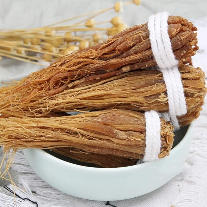Red Ginseng Roots Red Ginseng Korean Red Ginseng Whiskers Red Ginseng Supplement Red Ginseng Tea Energy Chews (250 Grams /0.55 lbs)