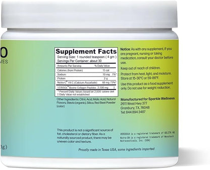 Skin Boost (Acai Lemonade) [50-Serves] | Collagen Powder Supplement with VERISOL Bioactive Hydrolyzed Collagen Peptides & Vitamin C to Improve Skin, Hair & Nail Health